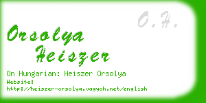 orsolya heiszer business card